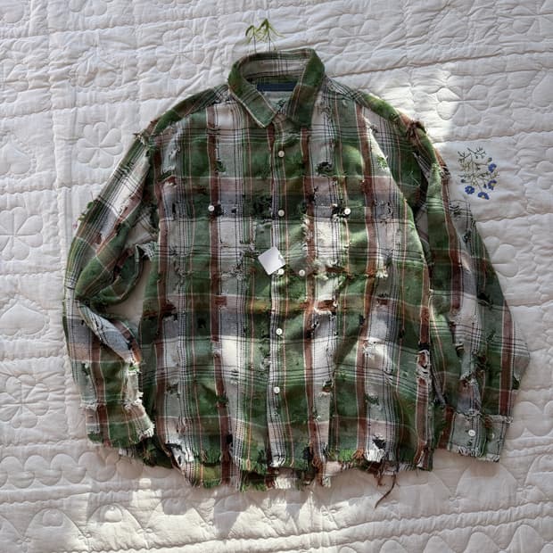 당케숀 일본매장신상 디스트레스 셔츠자켓 (해외에서도 라스트피스‼️)