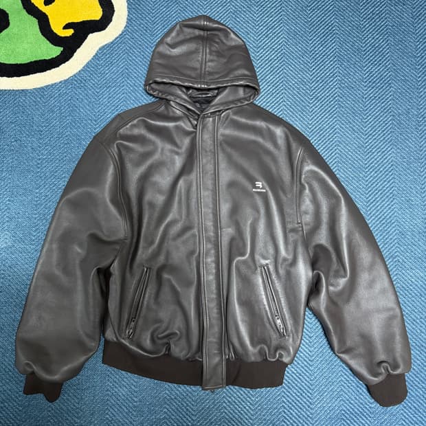 [44]발렌시아가 택시 블루종 후드 자켓