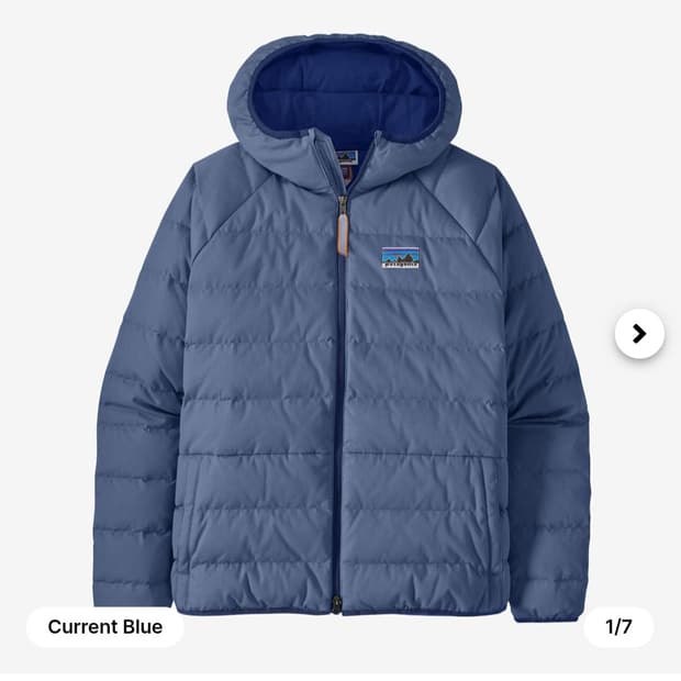 파타고니아 50주년 코튼다운 커런트블루 M
