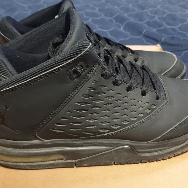 나이키 조던 플라이트 오리진4 스니커즈 올블랙 (245)