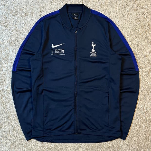 희귀) 나이키 토트넘 사이드라인 트랙탑 져지 네이비