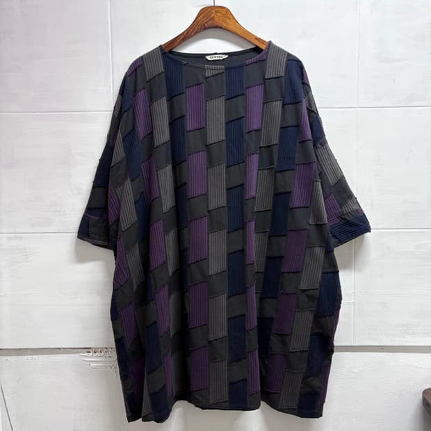 tumugu 입체 패턴 패치 모리걸 페어리 오버핏 원피스 JPN