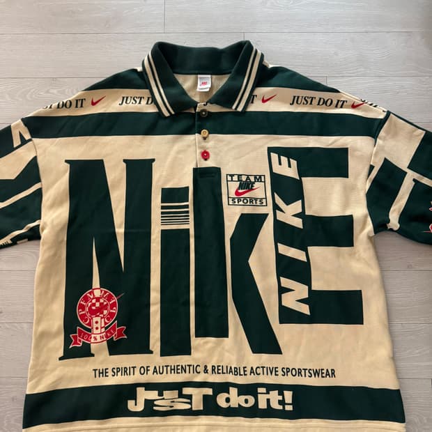 [M] 나이키 x CPFM 롱슬리브 폴로 내츄럴 US/EU