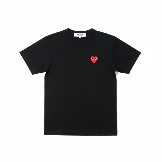 Comme des Garçons 꼼데 블랙 반팔티 S (미니멀)