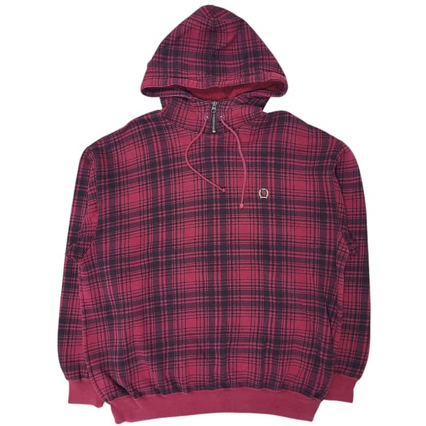 '90s 타미힐피거 하프집업 후드