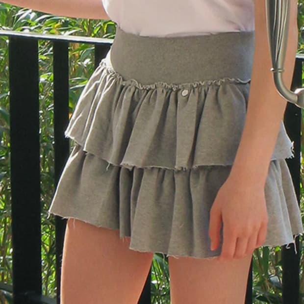 론론 캉캉 치마바지 (그레이)