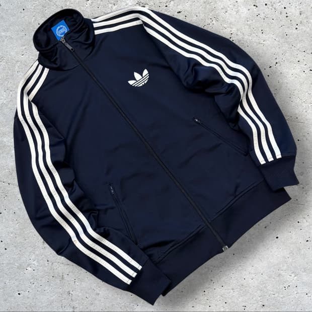 [90] 13s 아디다스 파이어버드 네이비 삼선 트랙탑 져지 D517