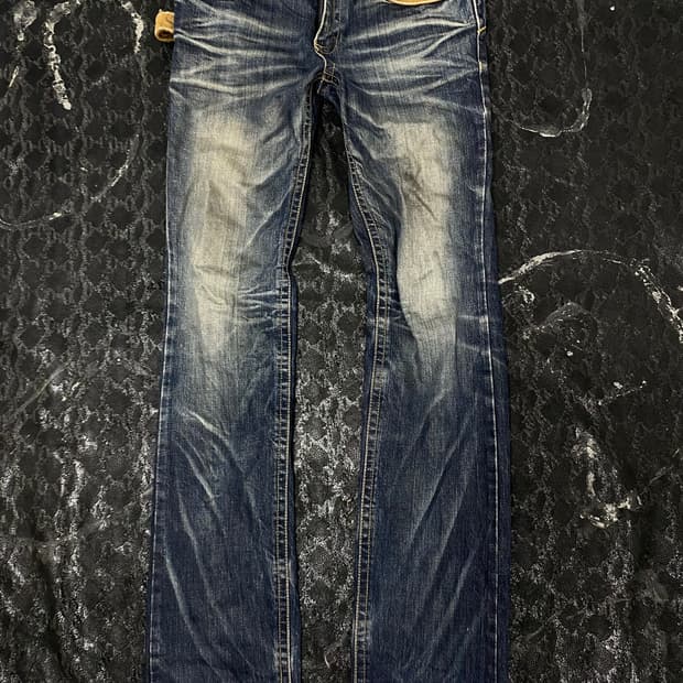 [LOLITA JEANS]Y2K Washed Loose Fit Denim