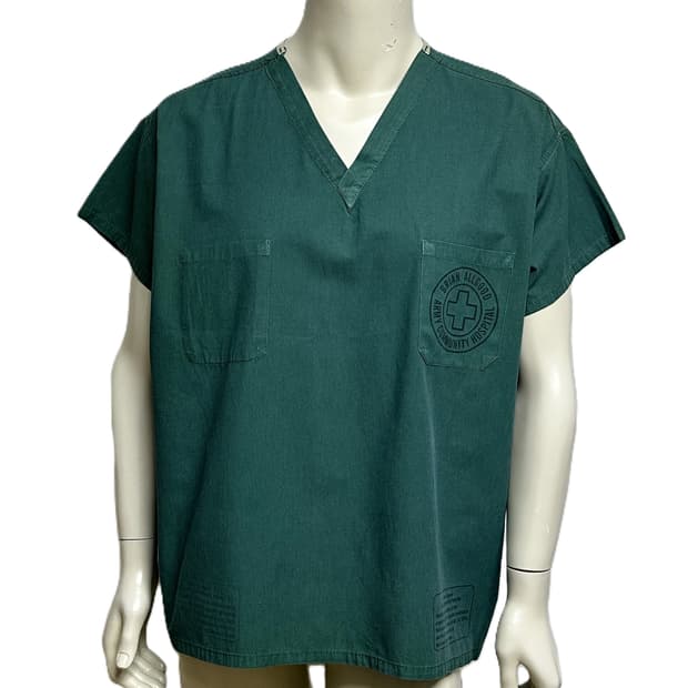 미국 미군 수술복 간호사 군의관 브이넥 반팔 티셔츠 (XL)