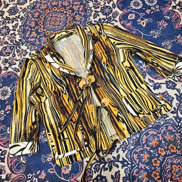 엘리 타하리(Elie Tahari) 비스코스 호피 자켓