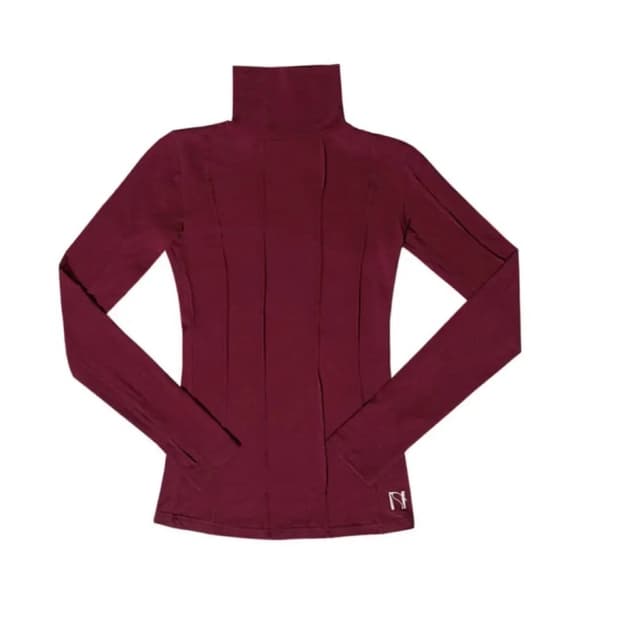 뉴얼린 윈터핀턱시스루탑 레드판매해요