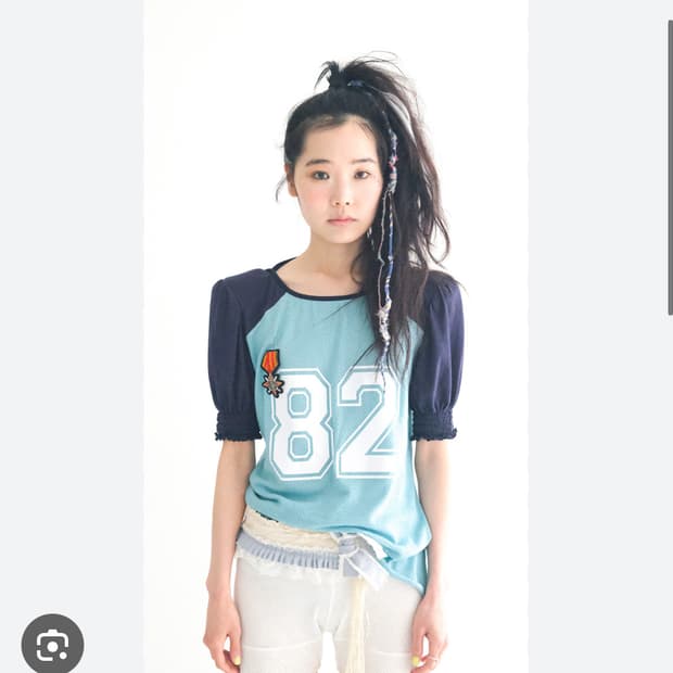 샵페어리 pad shoulder reglan half top