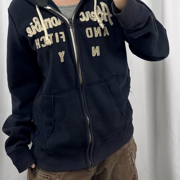 아베크롬비 네이비 후드집업