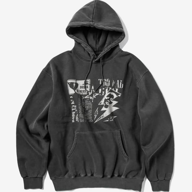 슈퍼서브 크러쉬드 펑크 피그먼트 후디