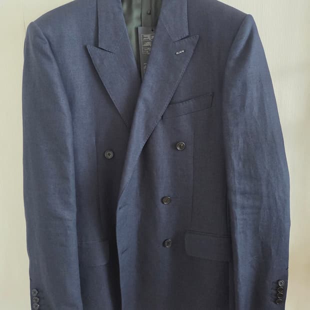 허즈밴드 파리스 더블브레스티드 자켓 네이비 48