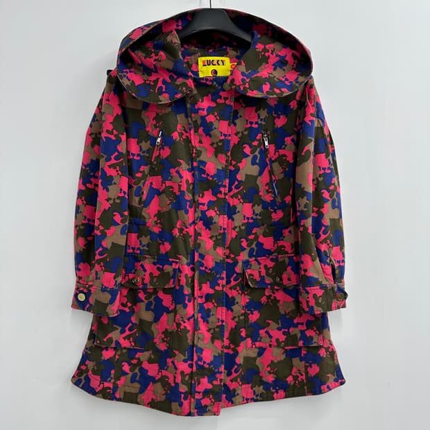 90 럭키슈에뜨 여자 카모플라쥬 야상 자켓