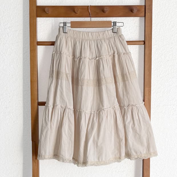 바닐라슈가 레이스 스커트