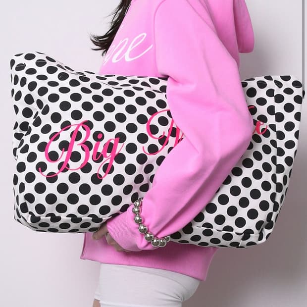 [저스트 하우스] DOT PATTERN BIG TOTE BAG