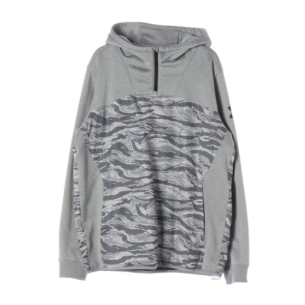 언더아머 타이거 카모 하프 집업 후디 XXL