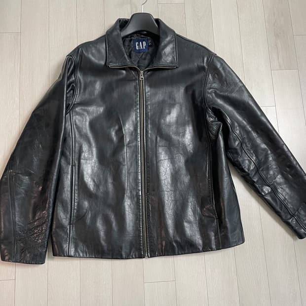 [L]올드갭 레더 풀집업(가죽 케어 완료)