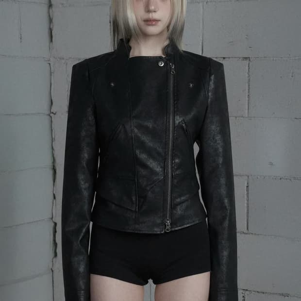 에트오소메 슬림 컷라인 레이싱 자켓