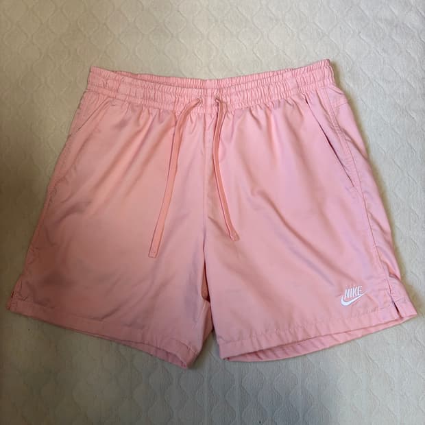 [L]나이키 NSW 우븐 라인드 플로우 쇼츠 아크틱 오렌지