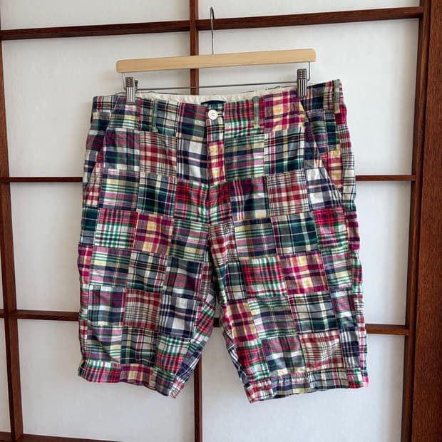 올드 갭 Old GAP 체크 쇼츠 36