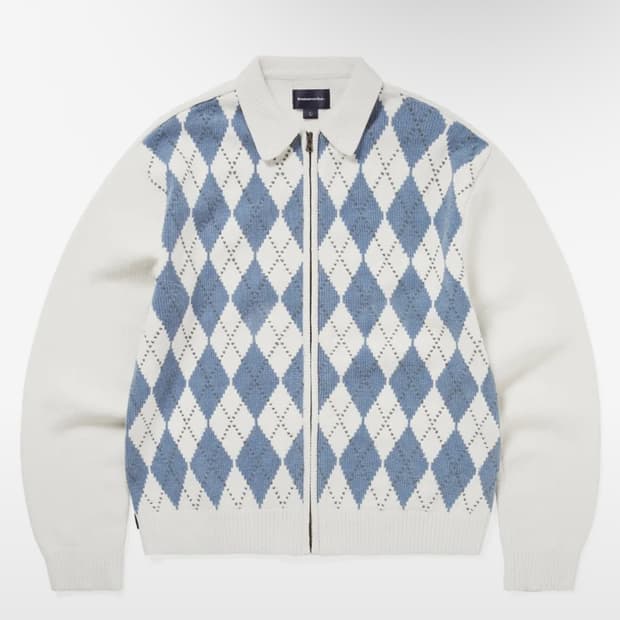 디스이즈네버댓 아가일 니트집업