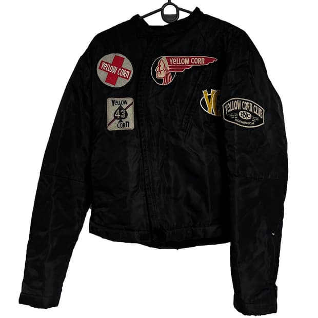 할리데이비슨 옐로우콘 패치 나일론 모터사이클 자켓