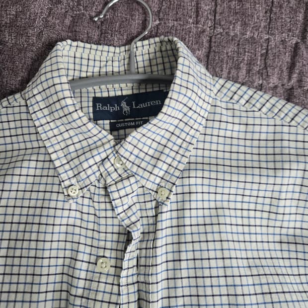 폴로 랄프로렌 커스텀핏 체크 셔츠 M