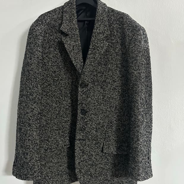 울 블레이저 자켓 블랙 XL 사이즈  