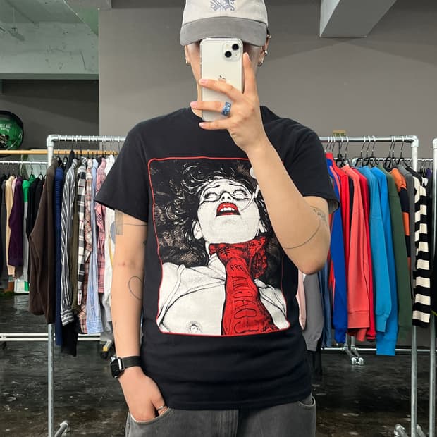 빈티지 프린팅 반팔 티셔츠