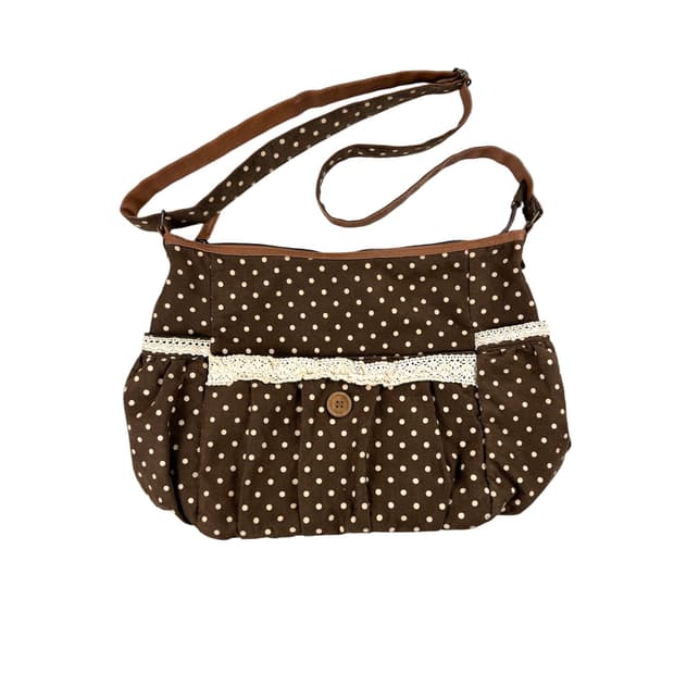 JPN 레이스 도트 숄더백