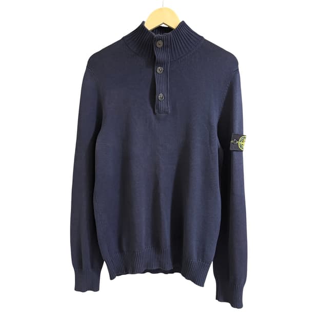 Stone Island SS13 반집업 쿼터넥 니트