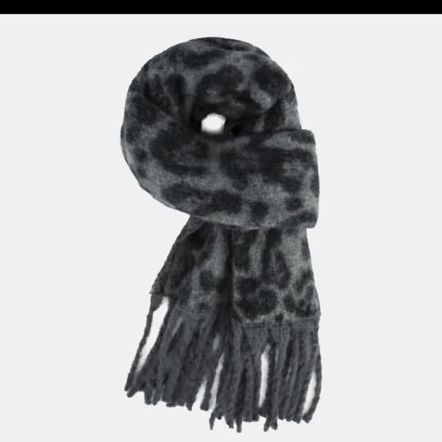 일본 레오파트 머플러 갸루 빈티지 빅 목도리