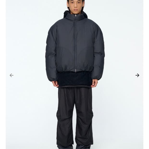 [새상품] M 아모멘토 리버서블 구스 다운 푸퍼자켓