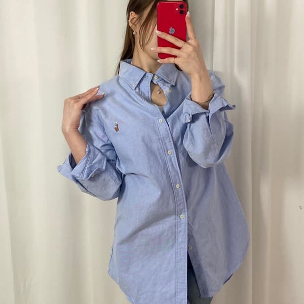 폴로 데님 셔츠