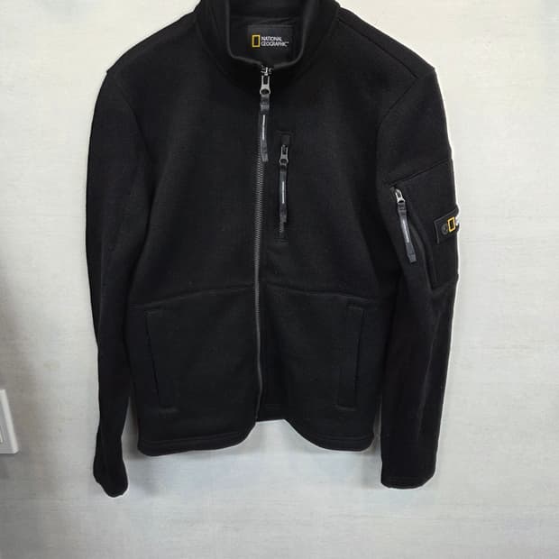 내셔널지오그래픽 몬타나 안감플리스 니트집업 s