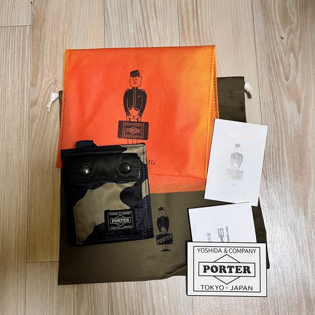 요시다 포터 카운터 쉐이드 카모 지갑