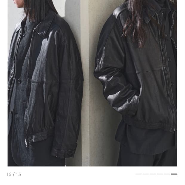 유스 워시드 레더자켓 (M)