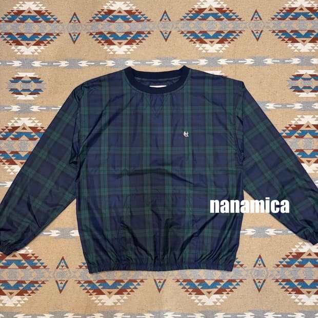 [M] 나나미카 윈드 스웻 블랙와치