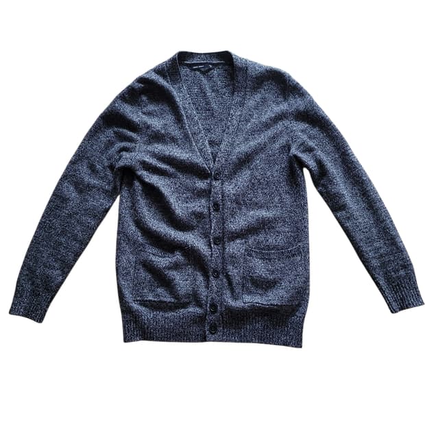베이직하우스 보카시 울 그레이 가디건