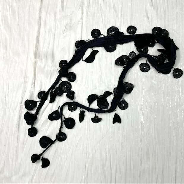 Vintage Flower Tassel Scarf