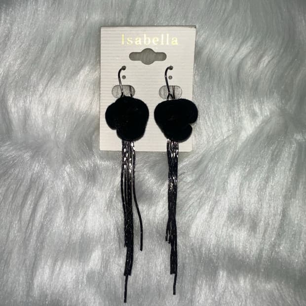 고스펑크 장미 귀걸이