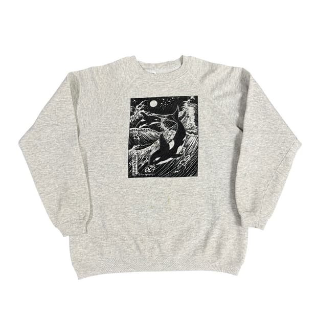 빈티지 90s 범고래 아트 스웨셔츠 Art Sweatshirt