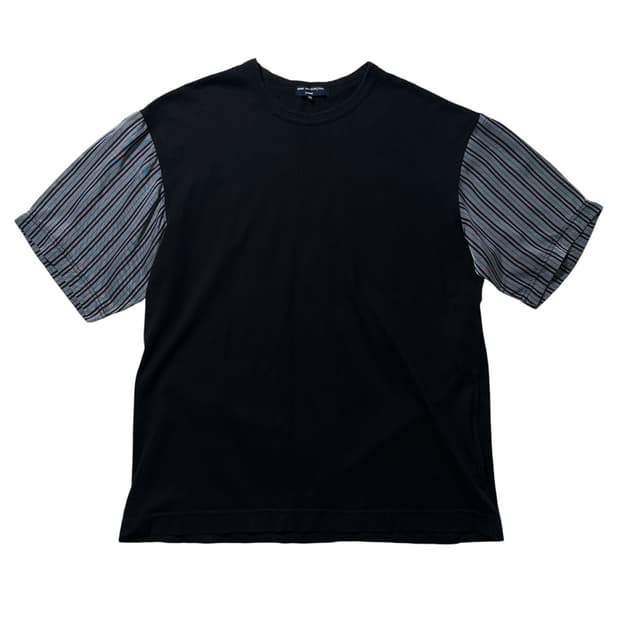 꼼데가르송 옴므 스트라이프 슬리브 반팔 티셔츠