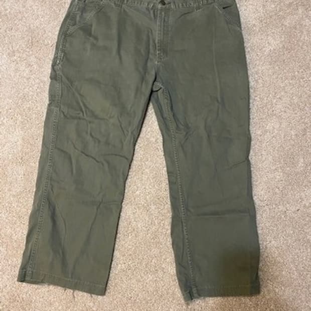 칼하트 올리브 카펜터 워크팬츠 42x30