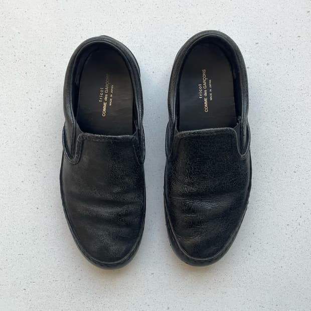 꼼데가르송 트리콧 슬립온
