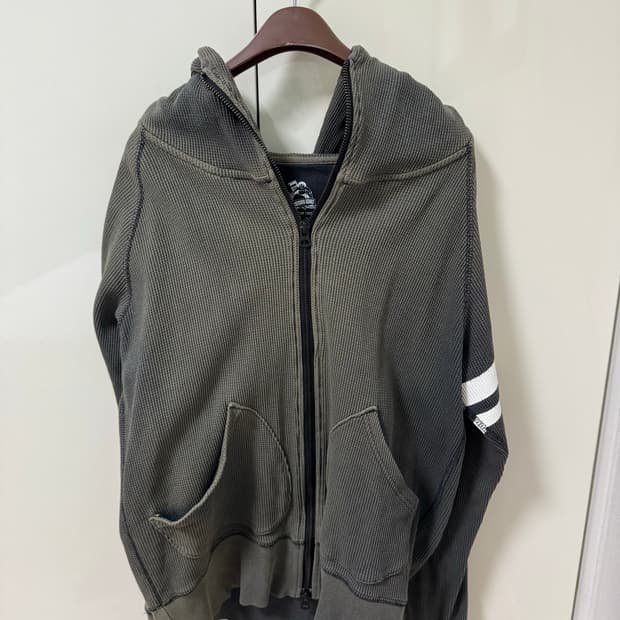 모모타로진 momotaro jeans 와플 후드집업