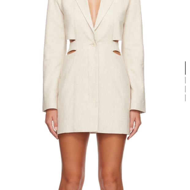 텍있는 새상품 Jacquemus 린넨 블레이저 원피스32(44사이즈)